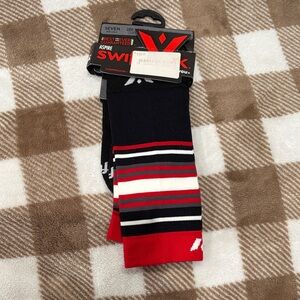 Black and Red Athletic Socks for Men